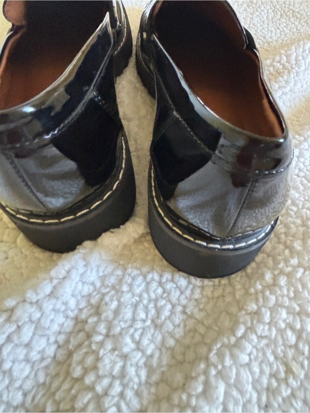 Franco Sarto Black Penny Loafers - Picture 4 of 5